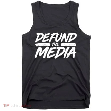 Defund The Media Distressed Tank Top