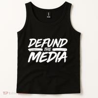 Defund The Media Distressed Tank Top thumb 2