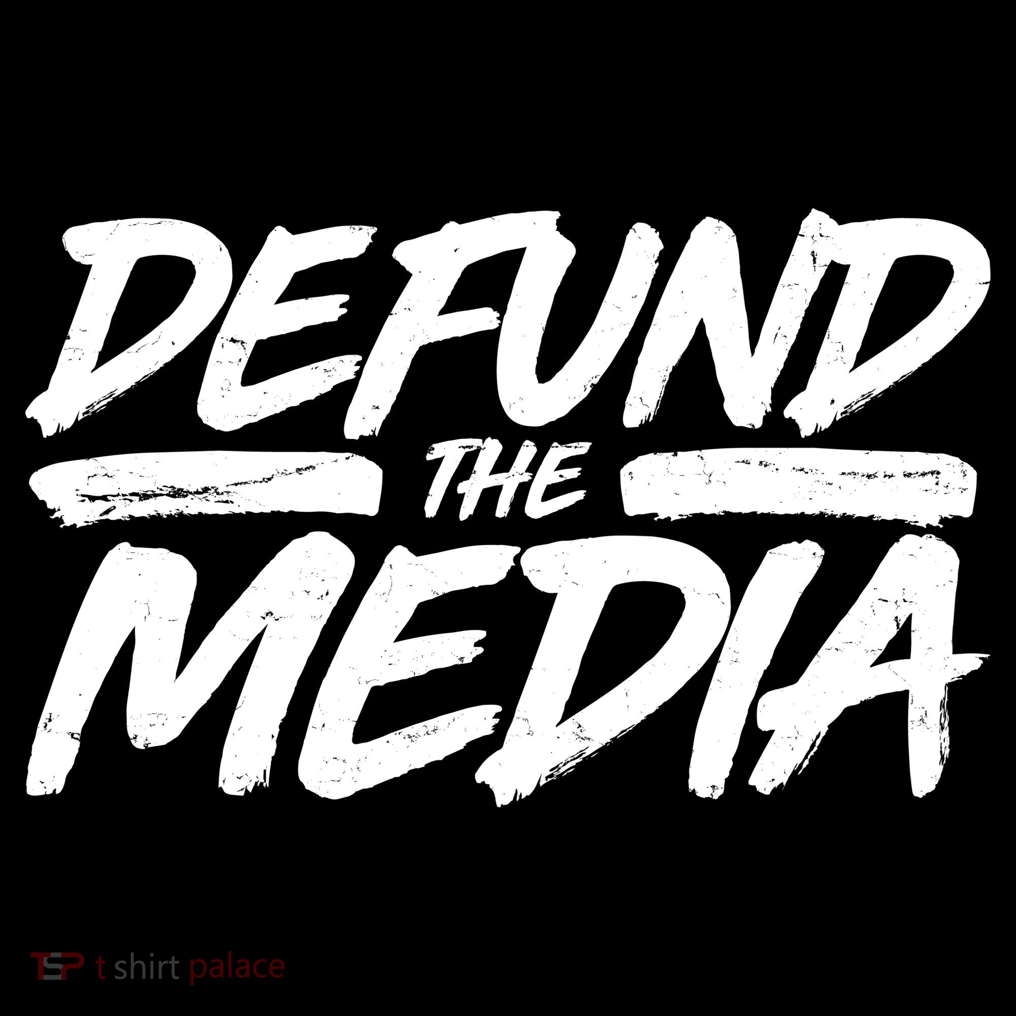 Defund The Media Distressed Tank Top