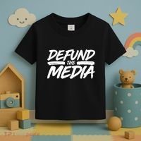 Defund The Media Distressed Toddler T-Shirt thumb 3