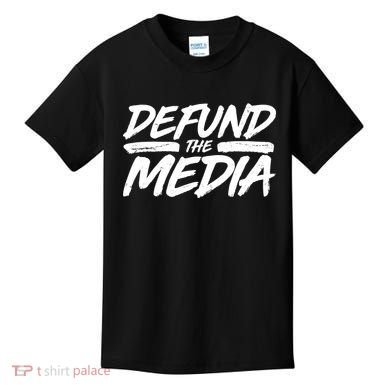 Defund The Media Distressed Kids T-Shirt