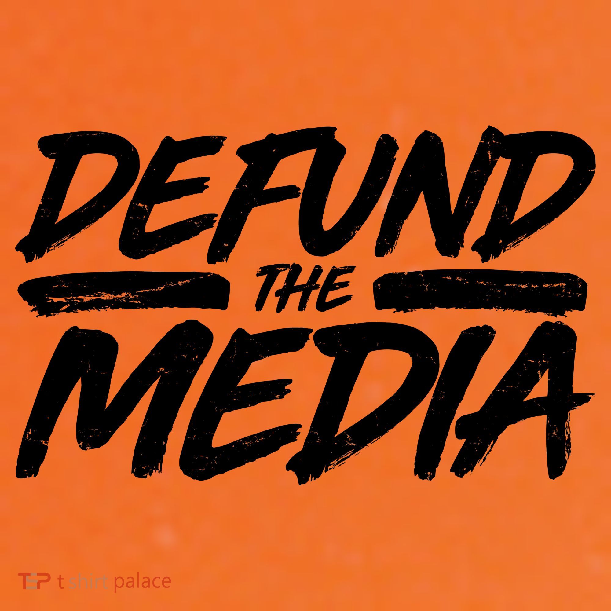 Defund The Media Distressed Coffee Mug
