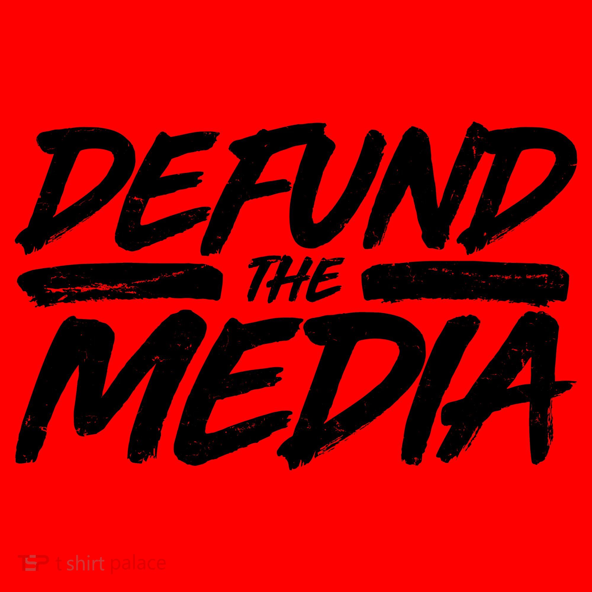 Defund The Media Distressed Santa Hat