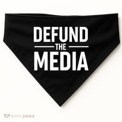 Defund The Media Protest USA-Made Doggie Bandana