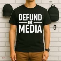 Defund The Media Protest T-Shirt thumb 6