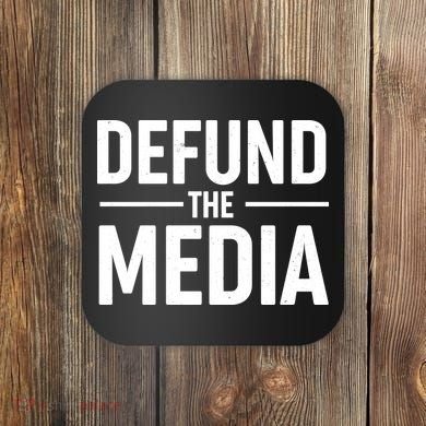 Defund The Media Protest Coaster