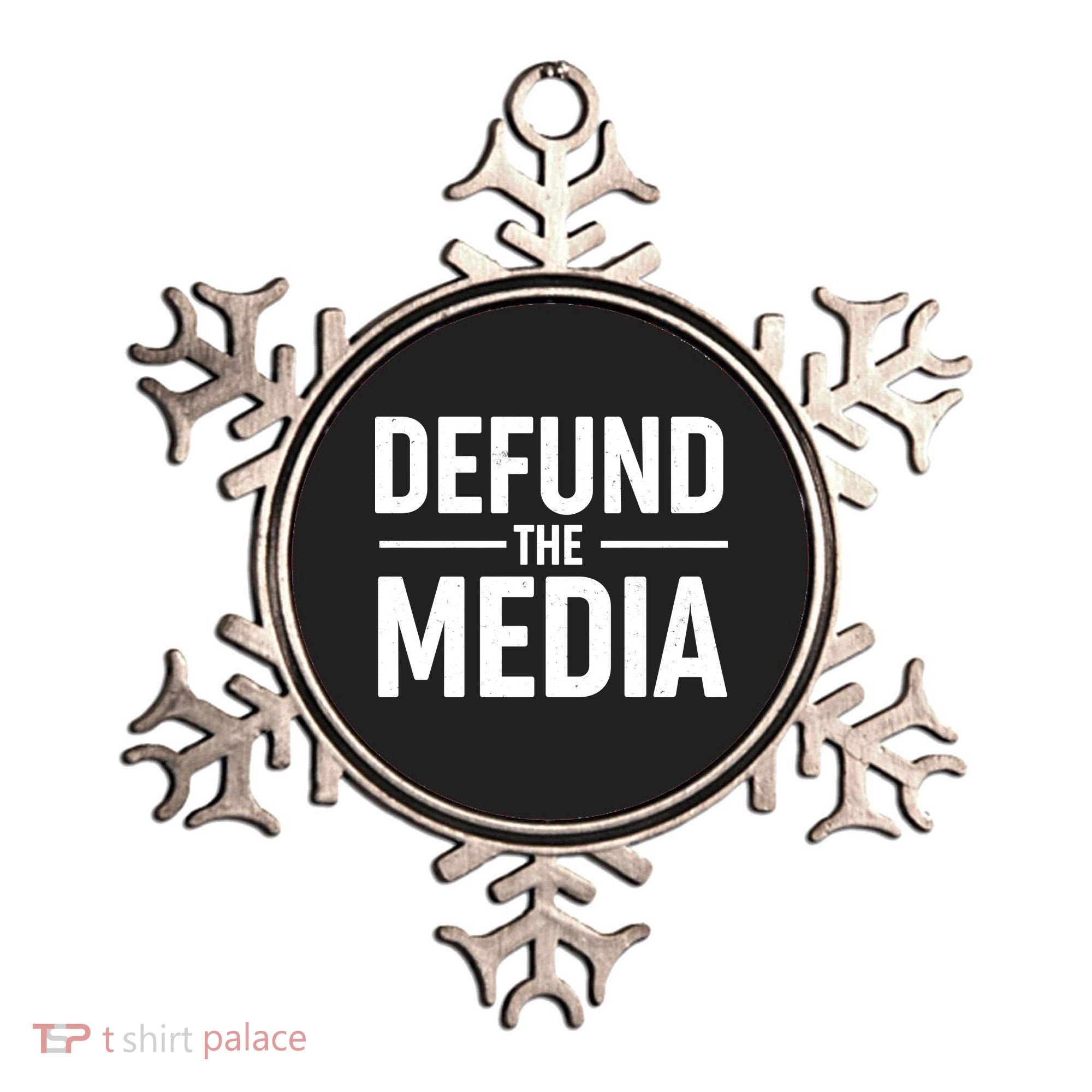 Defund The Media Protest Ornament