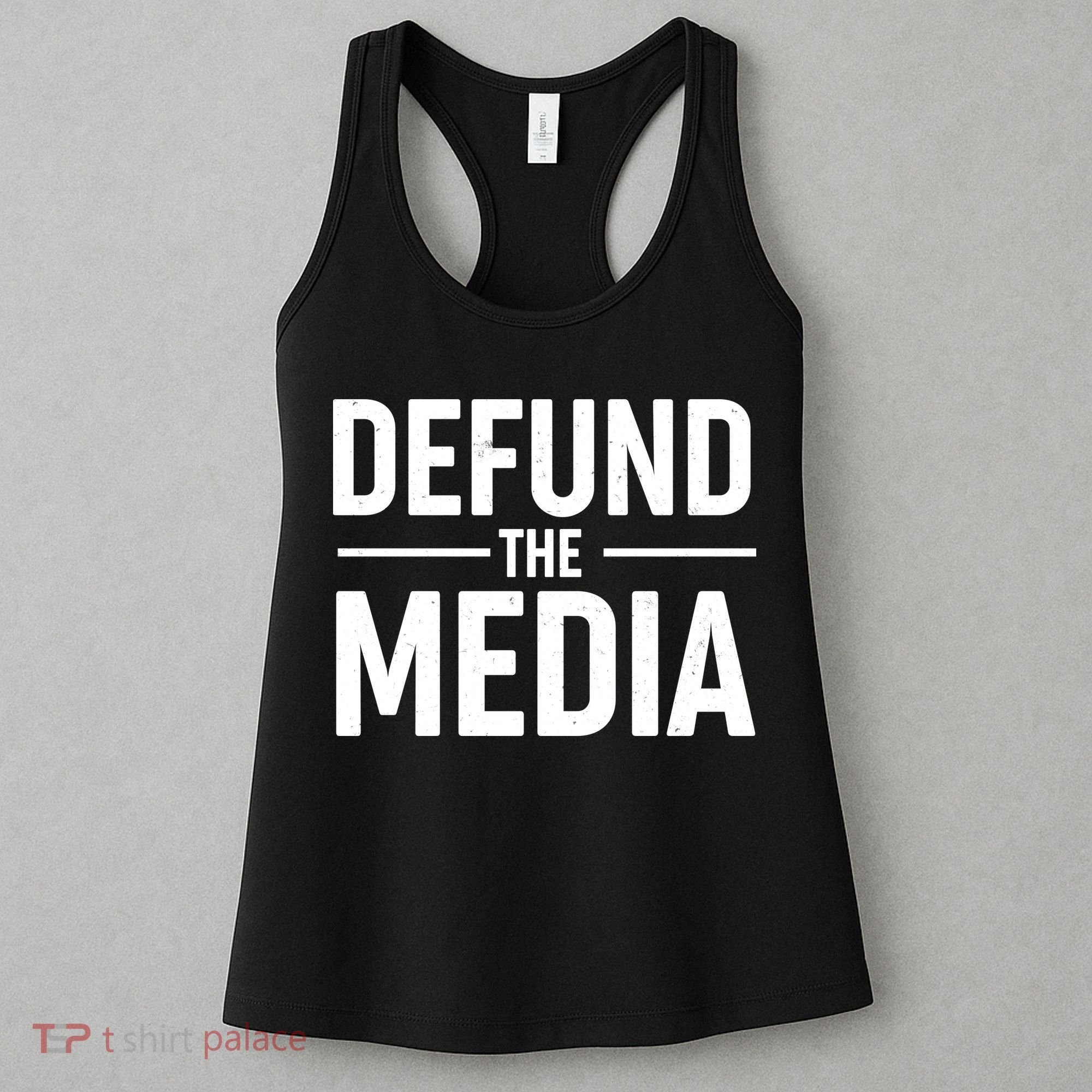Defund The Media Protest Women's Tank Top