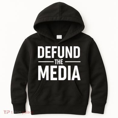 Defund The Media Protest Kids Hoodie