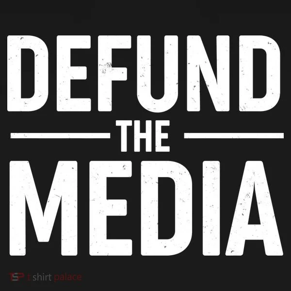 Defund The Media Protest Kids T-Shirt