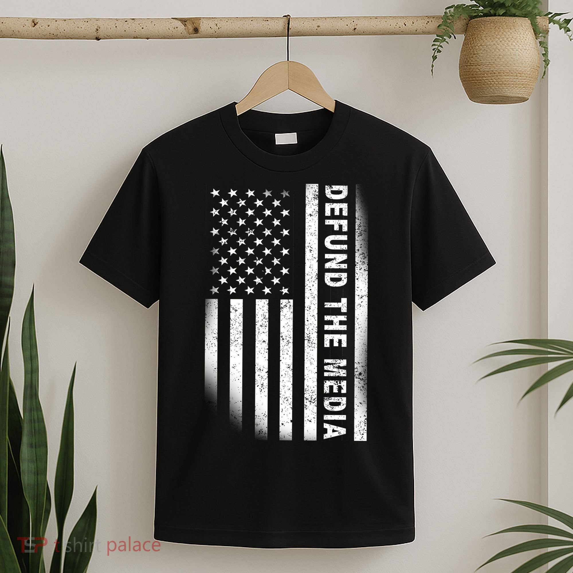 Defund The Media US Flag T-Shirt