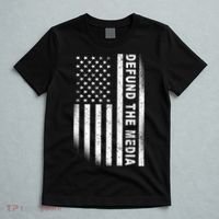 Defund The Media US Flag T-Shirt thumb 5