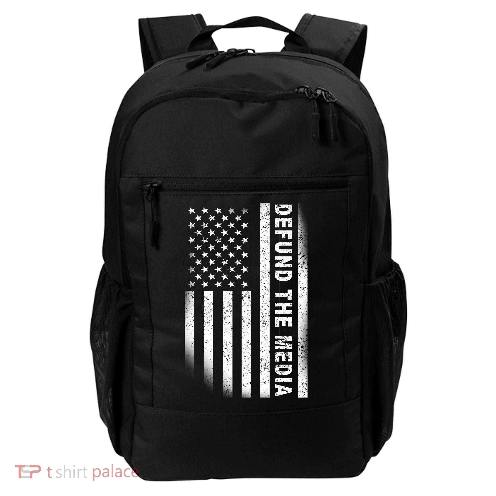 Defund The Media US Flag Backpack