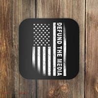 Defund The Media US Flag Coaster thumb 0