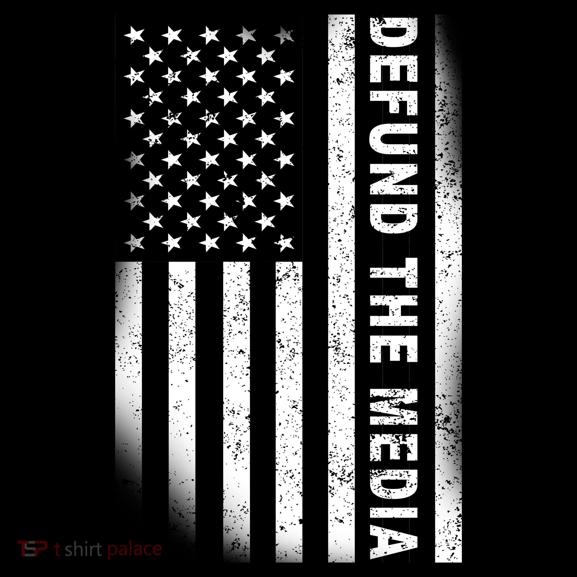 Defund The Media US Flag Coaster