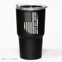 Defund The Media US Flag Tumbler thumb 0