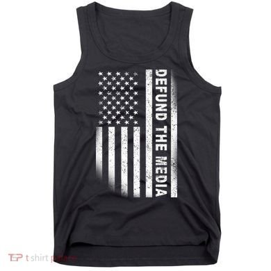 Defund The Media US Flag Tank Top