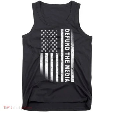 Defund The Media US Flag Tank Top