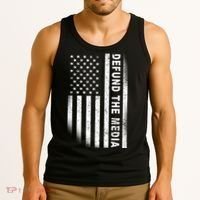 Defund The Media US Flag Tank Top thumb 3
