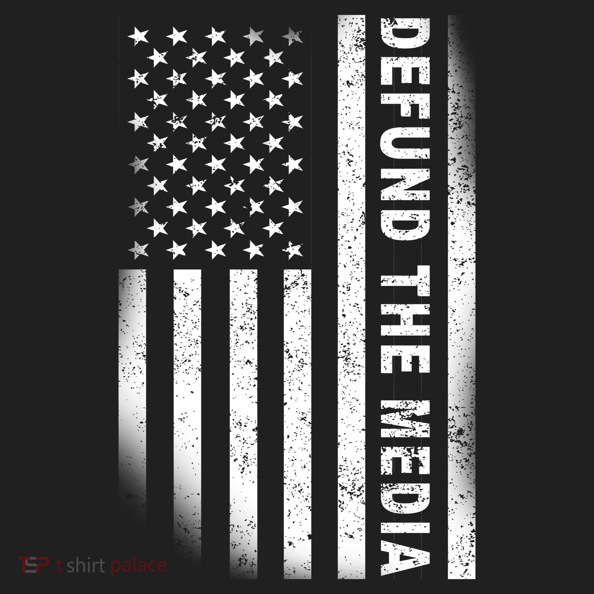 Defund The Media US Flag Golf Towel