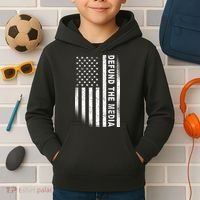 Defund The Media US Flag Kids Hoodie thumb 2