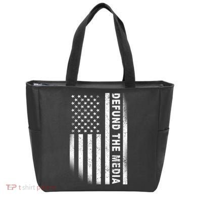 Defund The Media US Flag Tote Bag