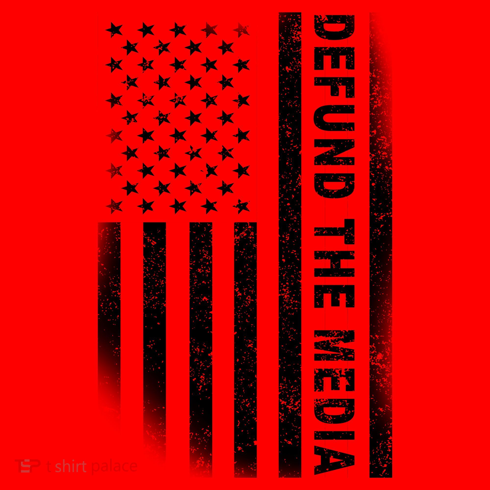 Defund The Media US Flag Santa Hat