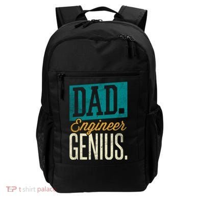 Dad Engineer Genius Engineer Dads Engineer Husbands Meaningful Gift Backpack