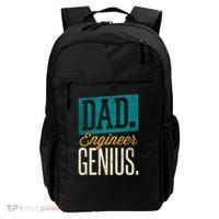 Dad Engineer Genius Engineer Dads Engineer Husbands Meaningful Gift Backpack thumb 0