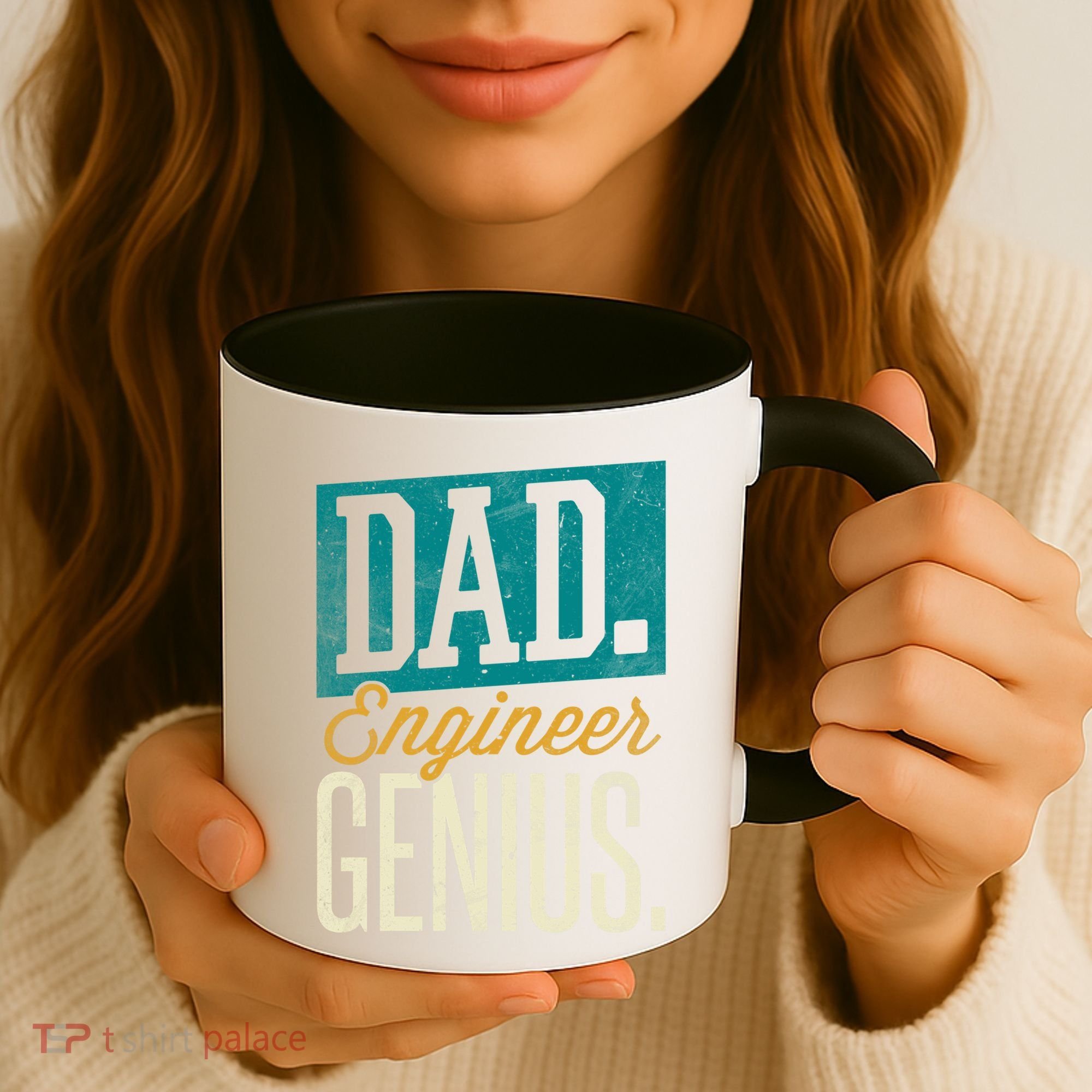 Dad Engineer Genius Engineer Dads Engineer Husbands Meaningful Gift Coffee Mug