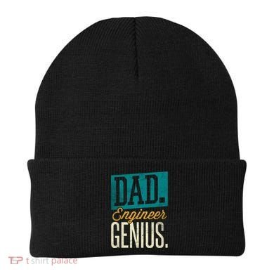 Dad Engineer Genius Engineer Dads Engineer Husbands Meaningful Gift Beanie