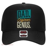 Dad Engineer Genius Engineer Dads Engineer Husbands Meaningful Gift Hat thumb 0