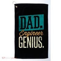 Dad Engineer Genius Engineer Dads Engineer Husbands Meaningful Gift Golf Towel thumb 0