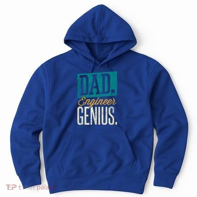 Dad Engineer Genius Engineer Dads Engineer Husbands Meaningful Gift Hoodie