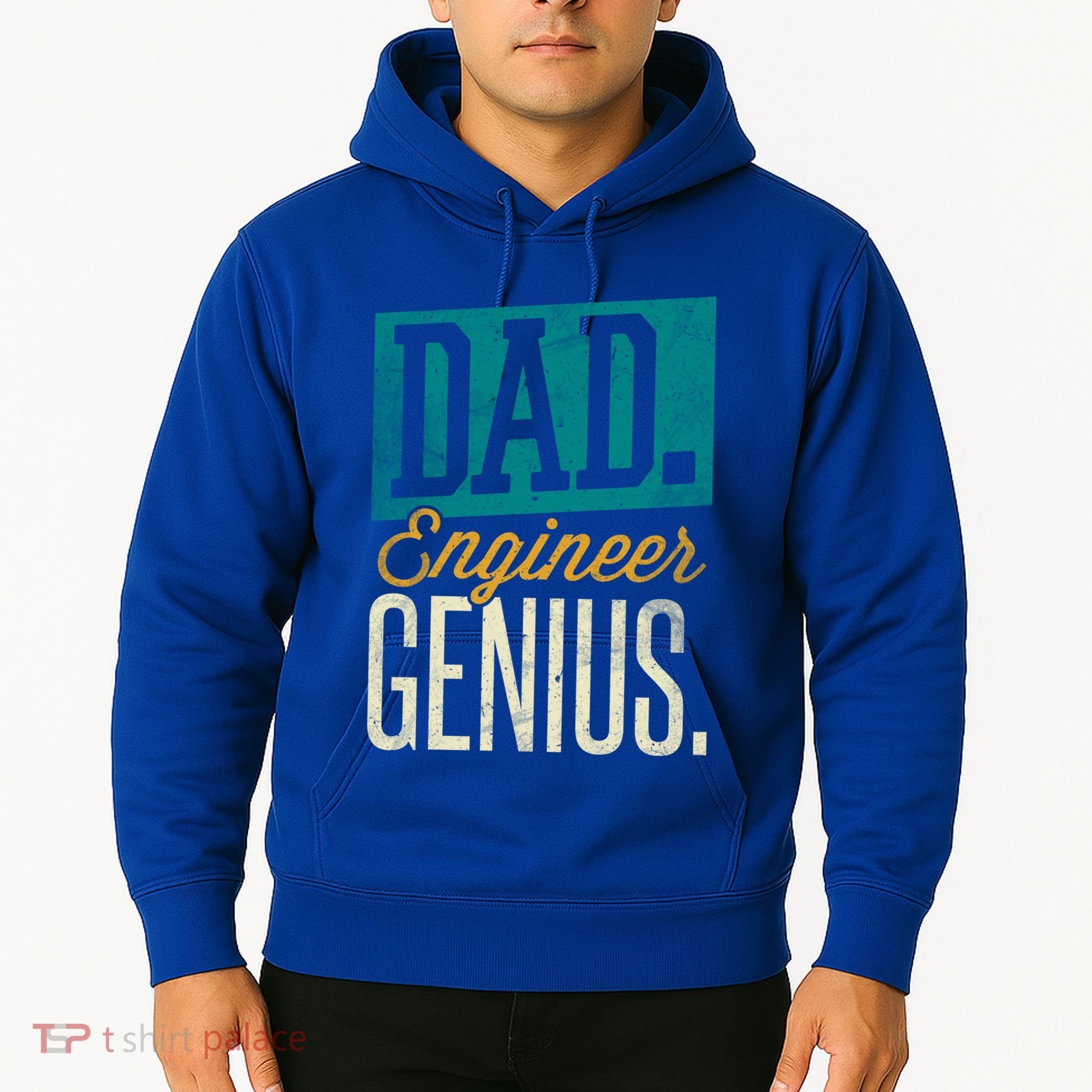 Dad Engineer Genius Engineer Dads Engineer Husbands Meaningful Gift Hoodie