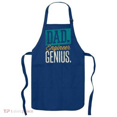 Dad Engineer Genius Engineer Dads Engineer Husbands Meaningful Gift Apron