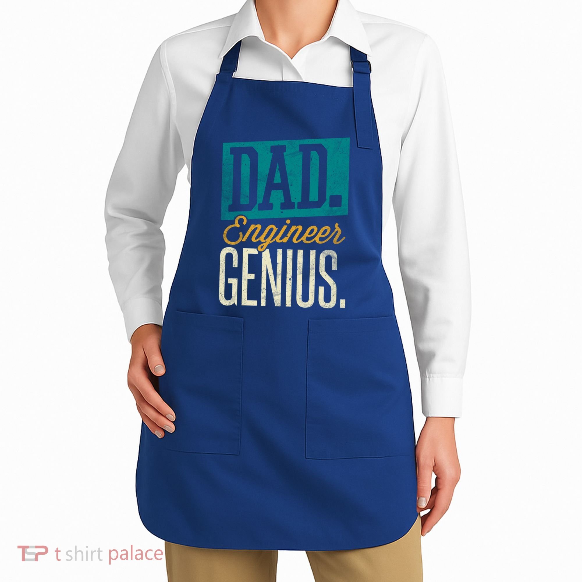 Dad Engineer Genius Engineer Dads Engineer Husbands Meaningful Gift Apron