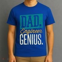 Dad Engineer Genius Engineer Dads Engineer Husbands Meaningful Gift T-Shirt thumb 3