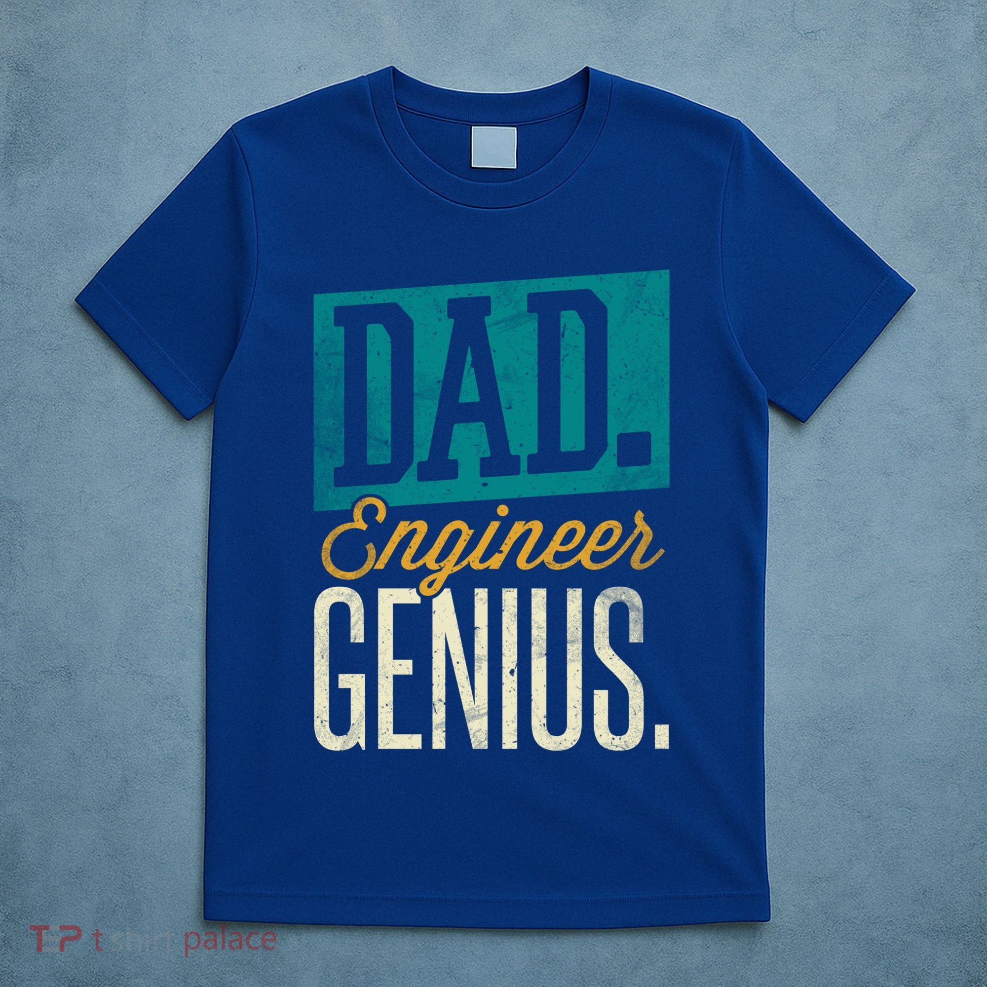 Dad Engineer Genius Engineer Dads Engineer Husbands Meaningful Gift T-Shirt