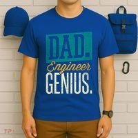 Dad Engineer Genius Engineer Dads Engineer Husbands Meaningful Gift T-Shirt thumb 6