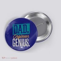 Dad Engineer Genius Engineer Dads Engineer Husbands Meaningful Gift Button thumb 0
