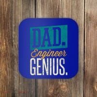 Dad Engineer Genius Engineer Dads Engineer Husbands Meaningful Gift Coaster thumb 0