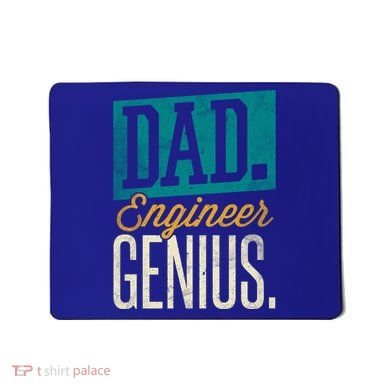Dad Engineer Genius Engineer Dads Engineer Husbands Meaningful Gift Mousepad