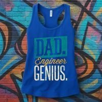 Dad Engineer Genius Engineer Dads Engineer Husbands Meaningful Gift Women's Tank Top thumb 3