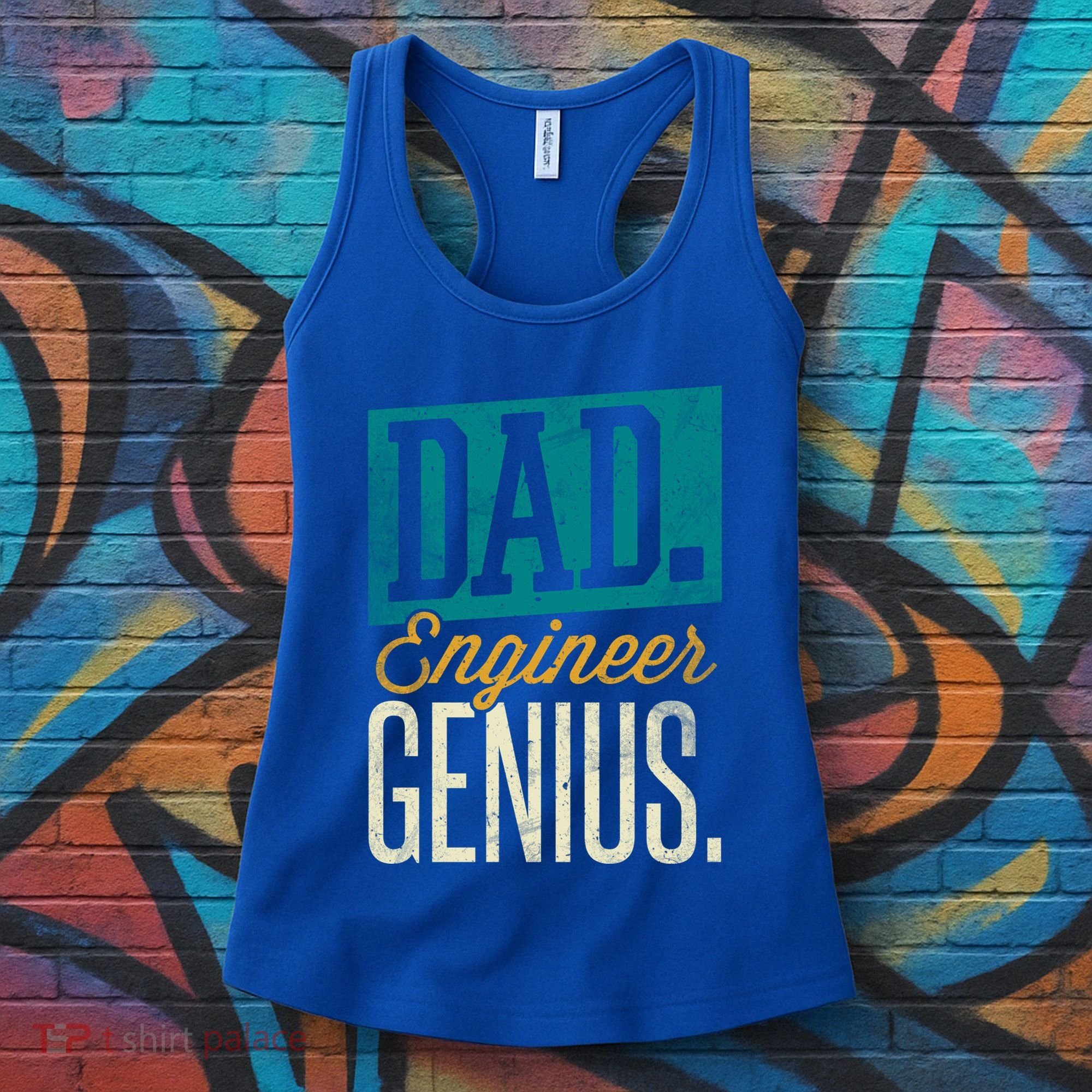 Dad Engineer Genius Engineer Dads Engineer Husbands Meaningful Gift Women's Tank Top