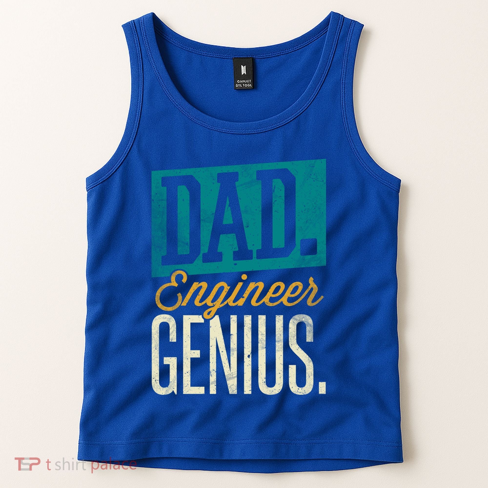 Dad Engineer Genius Engineer Dads Engineer Husbands Meaningful Gift Tank Top