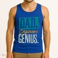Dad Engineer Genius Engineer Dads Engineer Husbands Meaningful Gift Tank Top thumb 3