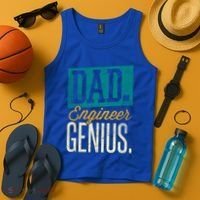 Dad Engineer Genius Engineer Dads Engineer Husbands Meaningful Gift Tank Top thumb 4