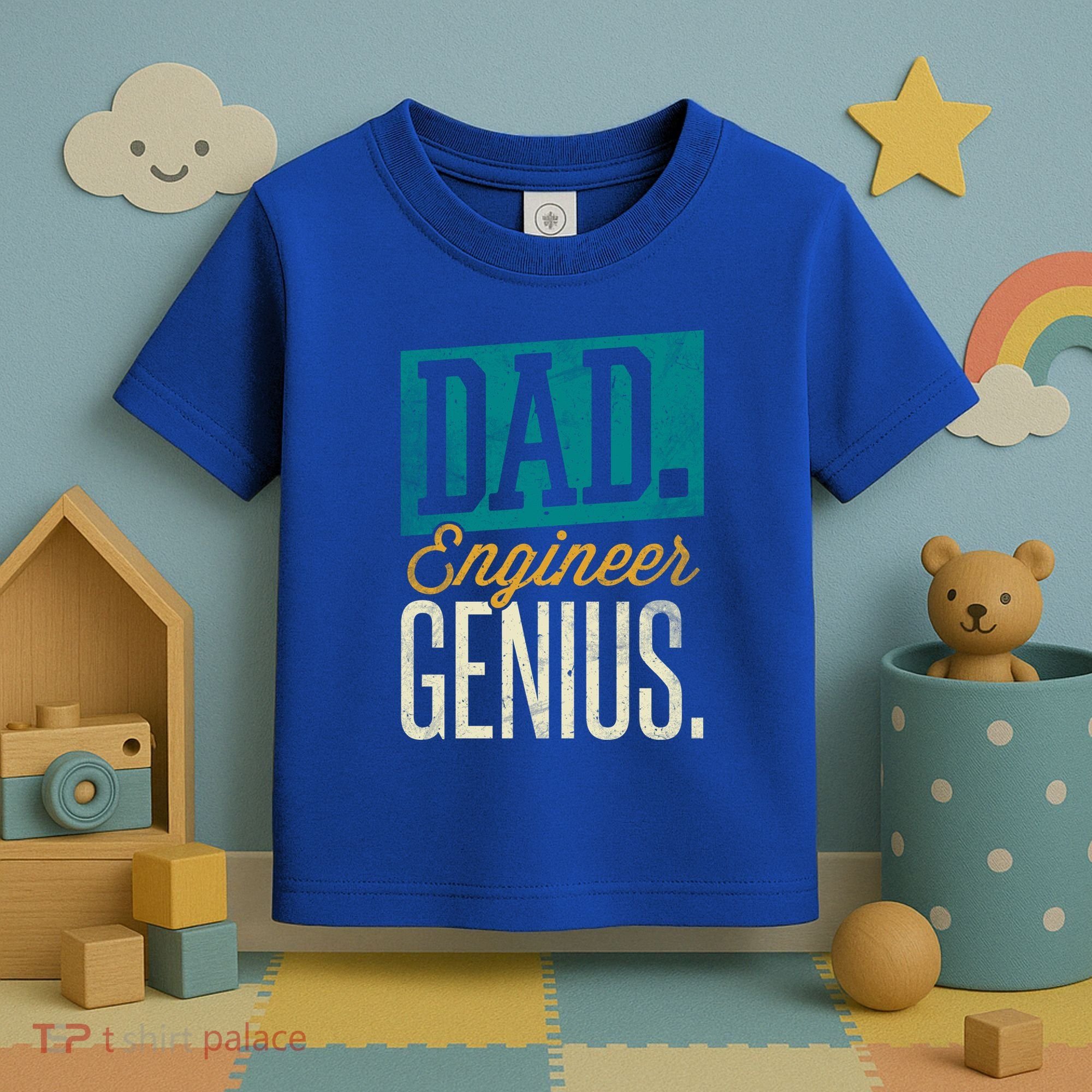 Dad Engineer Genius Engineer Dads Engineer Husbands Meaningful Gift Toddler T-Shirt
