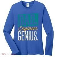 Dad Engineer Genius Engineer Dads Engineer Husbands Meaningful Gift Women's Long Sleeve Shirt thumb 0